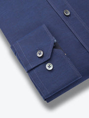 Bugatchi Navy Solid Brushed Twill Classic Fit - Rainwater's Men's Clothing and Tuxedo Rental