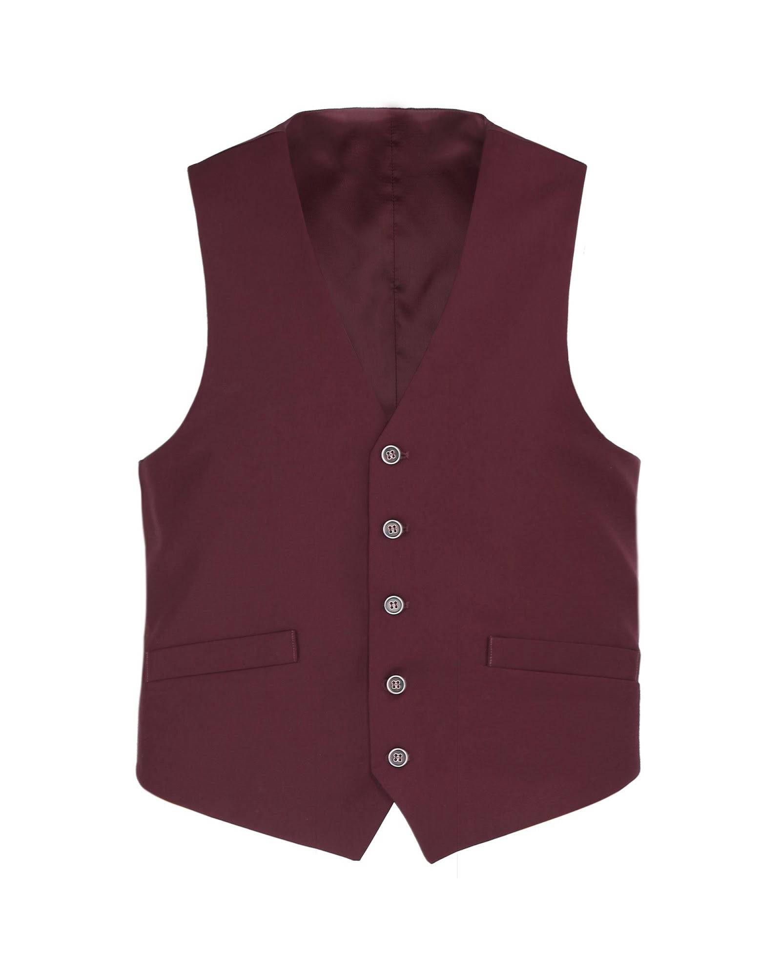Suit Vest Burgundy - Rainwater's Men's Clothing and Tuxedo Rental