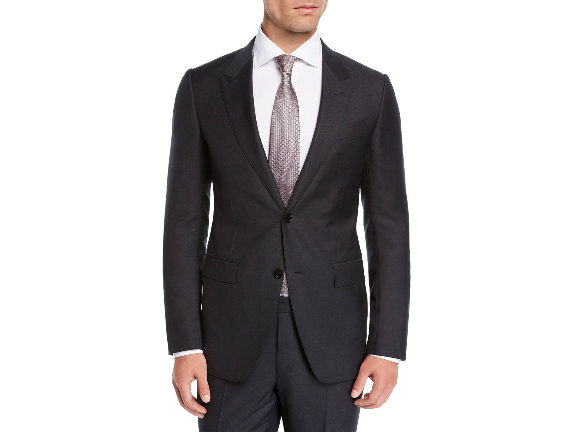 Rainwater's Luxury Collection Charcoal Peak Lapel Suit - Rainwater's Men's Clothing and Tuxedo Rental