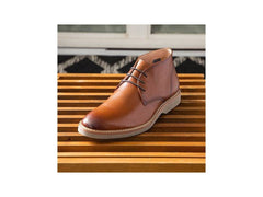 Florsheim Union Plain Toe Chukka Boot in Saddle Tan - Rainwater's Men's Clothing and Tuxedo Rental