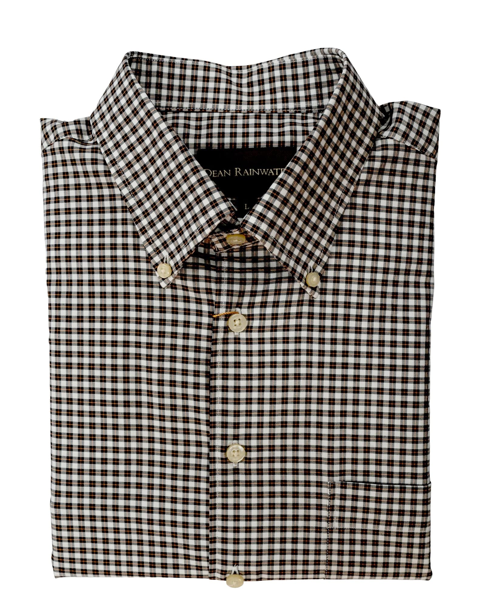 Dean Rainwater's White with Black and Gold Sport Shirt - Rainwater's Men's Clothing and Tuxedo Rental
