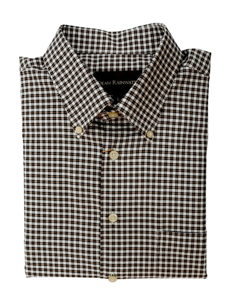 Dean Rainwater's White with Black and Gold Sport Shirt - Rainwater's Men's Clothing and Tuxedo Rental