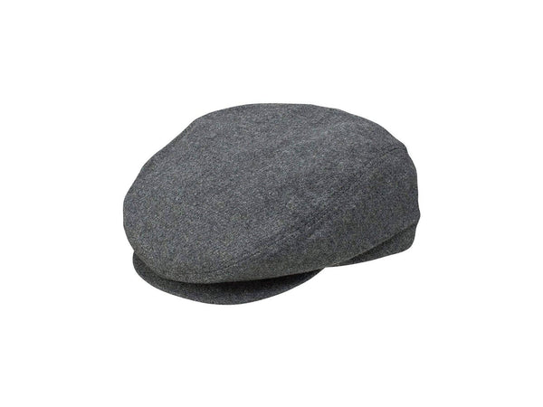 Dobbs Mate Wool Flat Newsboy Cap in Charcoal - Rainwater's Men's Clothing and Tuxedo Rental