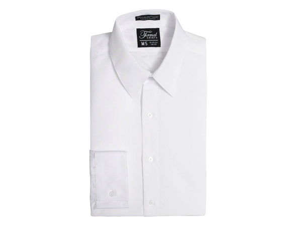 Formal Shirts Microfiber Tuxedo Dress Shirt in White - Rainwater's Men's Clothing and Tuxedo Rental