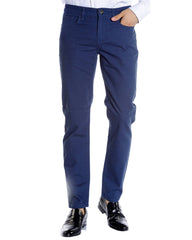 French Blue Hopsack Slim Fit Stretch 5-Pocket Jean - Rainwater's Men's Clothing and Tuxedo Rental