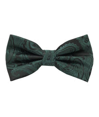 Bow Tie In Jacquard Paisley With Matching Pocket Square - Rainwater's Men's Clothing and Tuxedo Rental