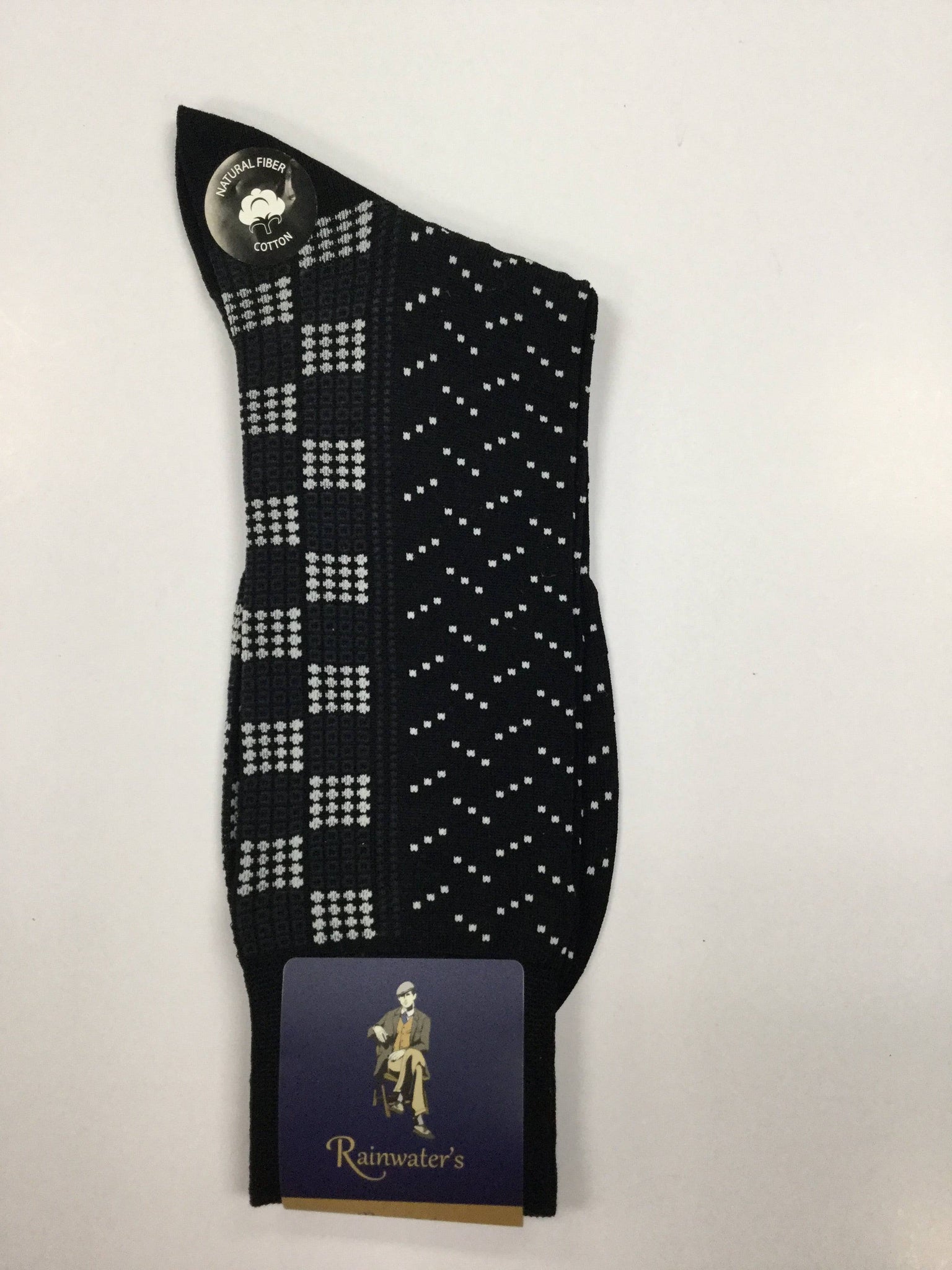 Rainwater's Mercerized Cotton Digital Dot Dress Sock - Rainwater's Men's Clothing and Tuxedo Rental