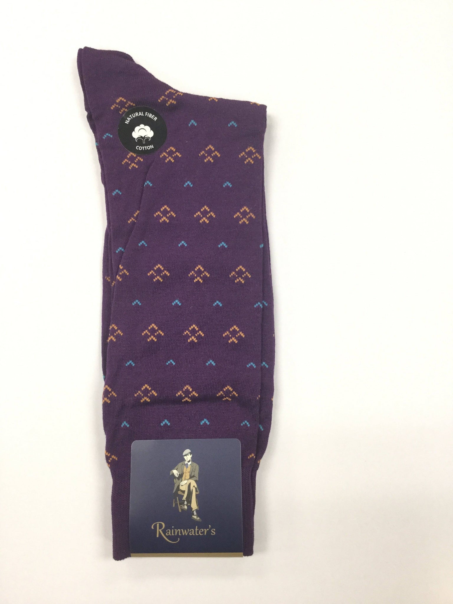 Rainwater's Mercerized Cotton "V" Pattern Dress Sock - Rainwater's Men's Clothing and Tuxedo Rental