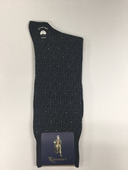 Rainwater's Mercerized Cotton Two Tone Neat Dress Sock - Rainwater's Men's Clothing and Tuxedo Rental