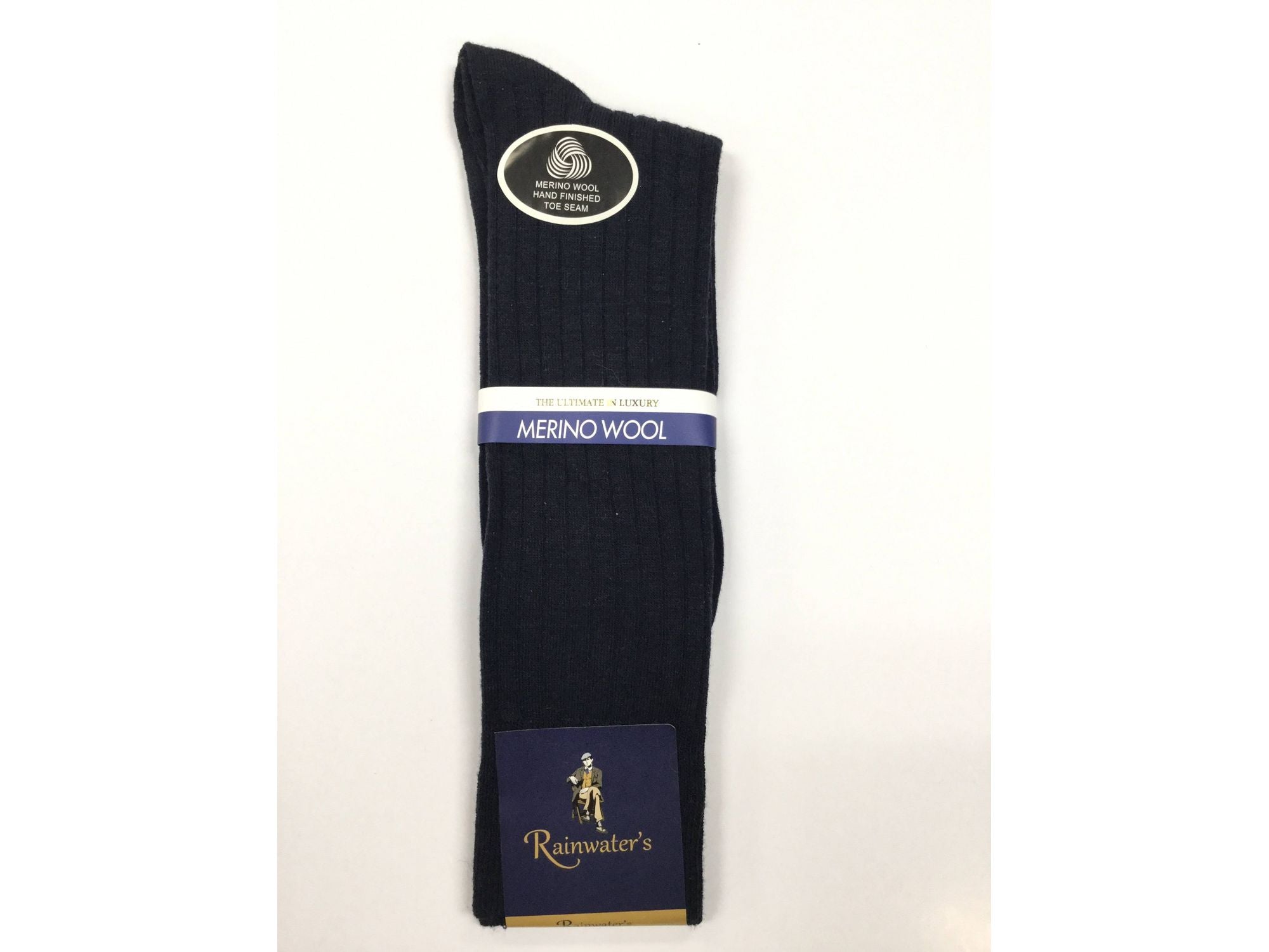 Rainwater’s Merino Wool Mid Calf Ribbed Dress Socks - Rainwater's Men's Clothing and Tuxedo Rental