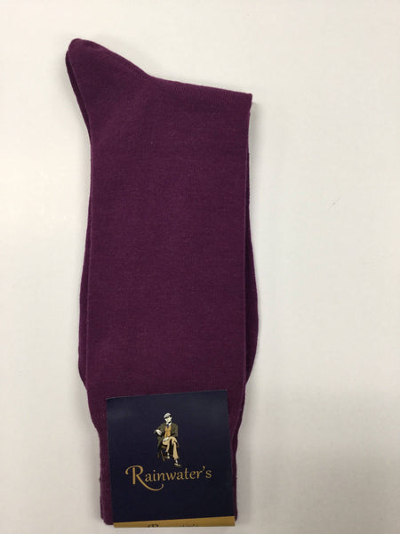 Rainwater's Cotton Blend Solid Dress Sock - Rainwater's Men's Clothing and Tuxedo Rental