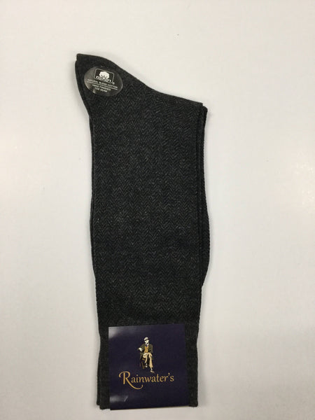 Rainwater's Mercerized Cotton Herringbone Dress Sock - Rainwater's Men's Clothing and Tuxedo Rental