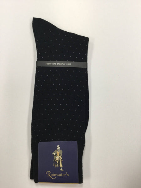 Rainwater’s Super Fine Pin Dot Merino Dress Sock - Rainwater's Men's Clothing and Tuxedo Rental