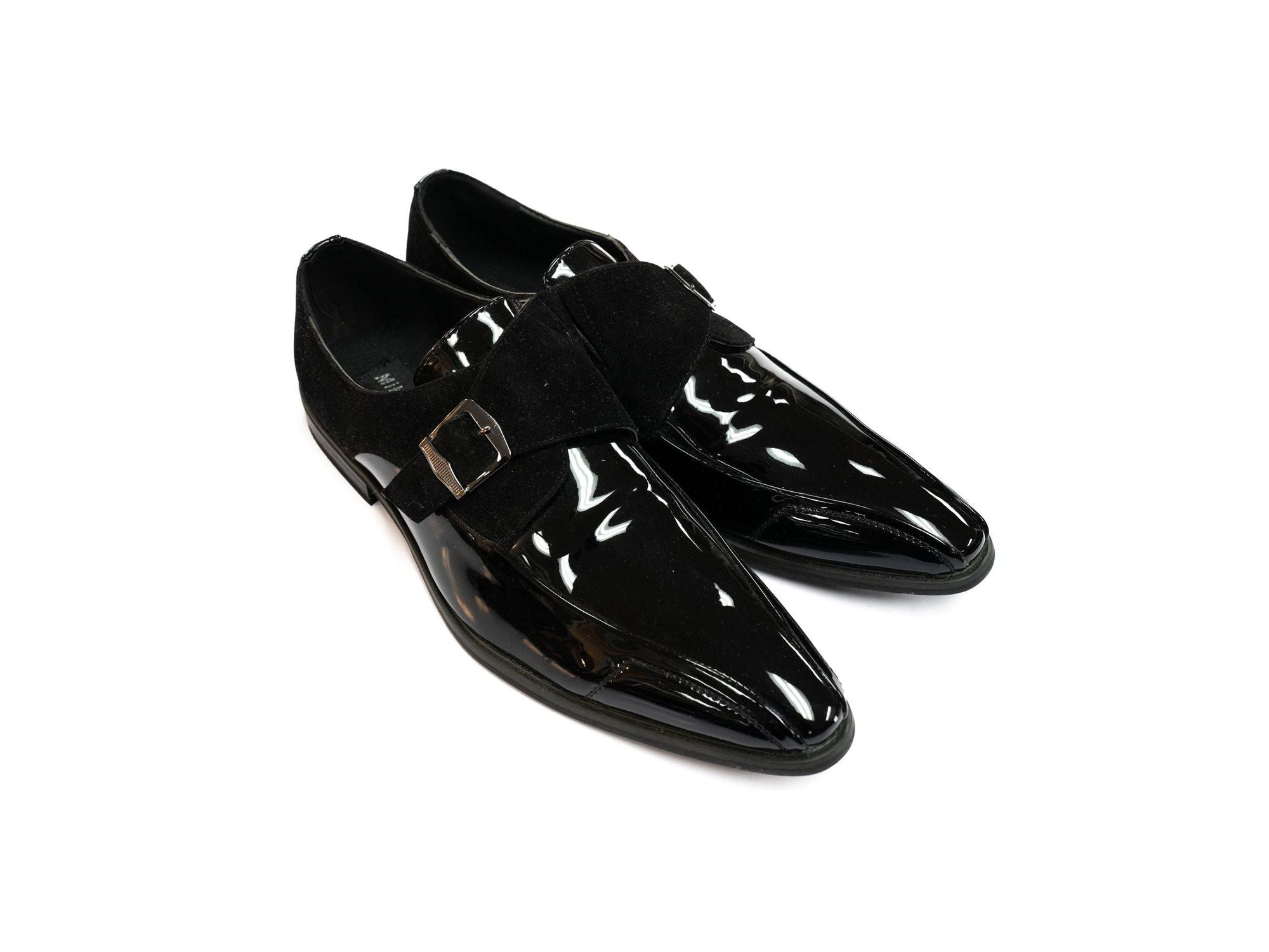 Miko Lotti Formal Monk Strap Shoe in Black - Rainwater's Men's Clothing and Tuxedo Rental
