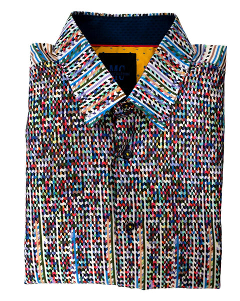 Multi-Colored Chevron Sport Shirt - Rainwater's Men's Clothing and Tuxedo Rental