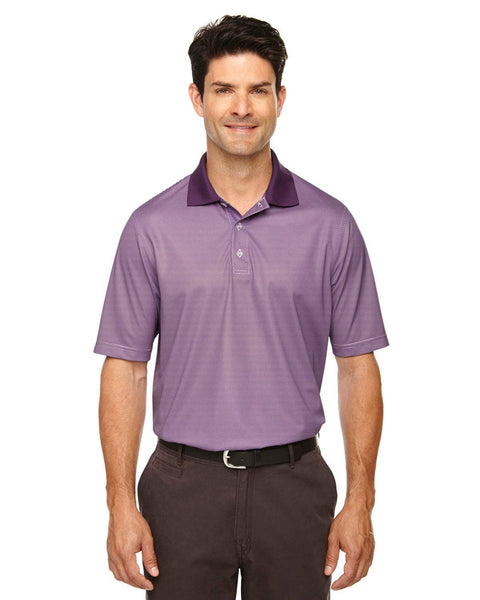 Rainwater's Mini Stripe Polo in Mulberry-White - Rainwater's Men's Clothing and Tuxedo Rental