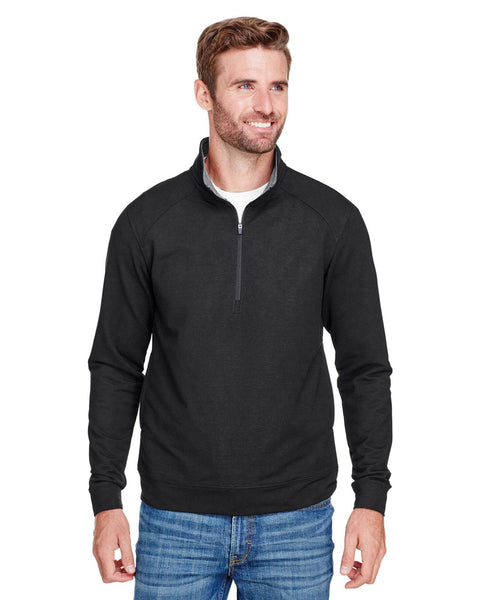 1/4 Zip Pullover in Black Tech Stretch - Rainwater's Men's Clothing and Tuxedo Rental