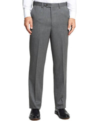 Self Sizer Wool Gaberdine Flat Front Slacks - Rainwater's Men's Clothing and Tuxedo Rental