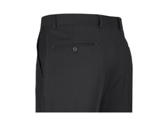 Rainwater's Fine Tropical Weight Man Made Fabric in Black Slim Fit Slacks - Rainwater's Men's Clothing and Tuxedo Rental