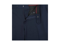 Rainwater's Fine Tropical Weight Man Made Fabric in Navy Slim Fit Slacks - Rainwater's Men's Clothing and Tuxedo Rental