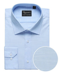 Slub Weave Spread Collar in Light Blue by Rainwater's - Rainwater's Men's Clothing and Tuxedo Rental