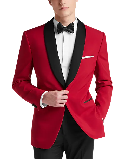 Red With Black Shawl Mandalay Tuxedo Rental