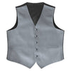 Silver Satin Rental Vest - Rainwater's Men's Clothing and Tuxedo Rental