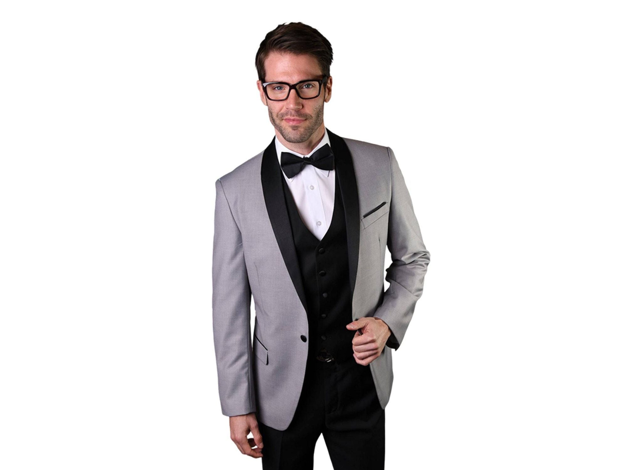 Mens Silver Tuxedo Suit Fabulous 6 Pc - Etsy
