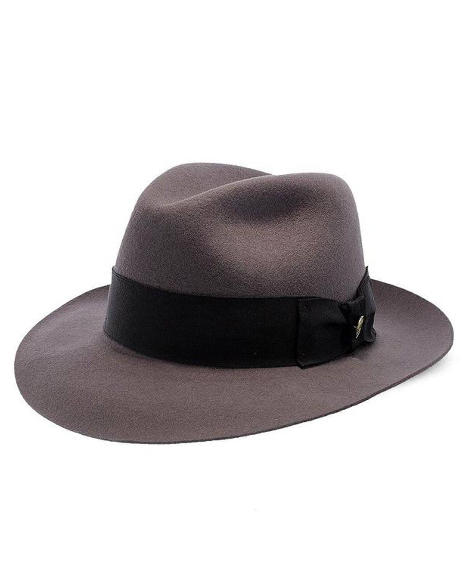 Stetson Temple Wool Felt Hat in Caribou - Rainwater's Men's Clothing and Tuxedo Rental