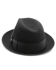 Stetson Frederick Wool Felt Fedora Hat in Black - Rainwater's Men's Clothing and Tuxedo Rental