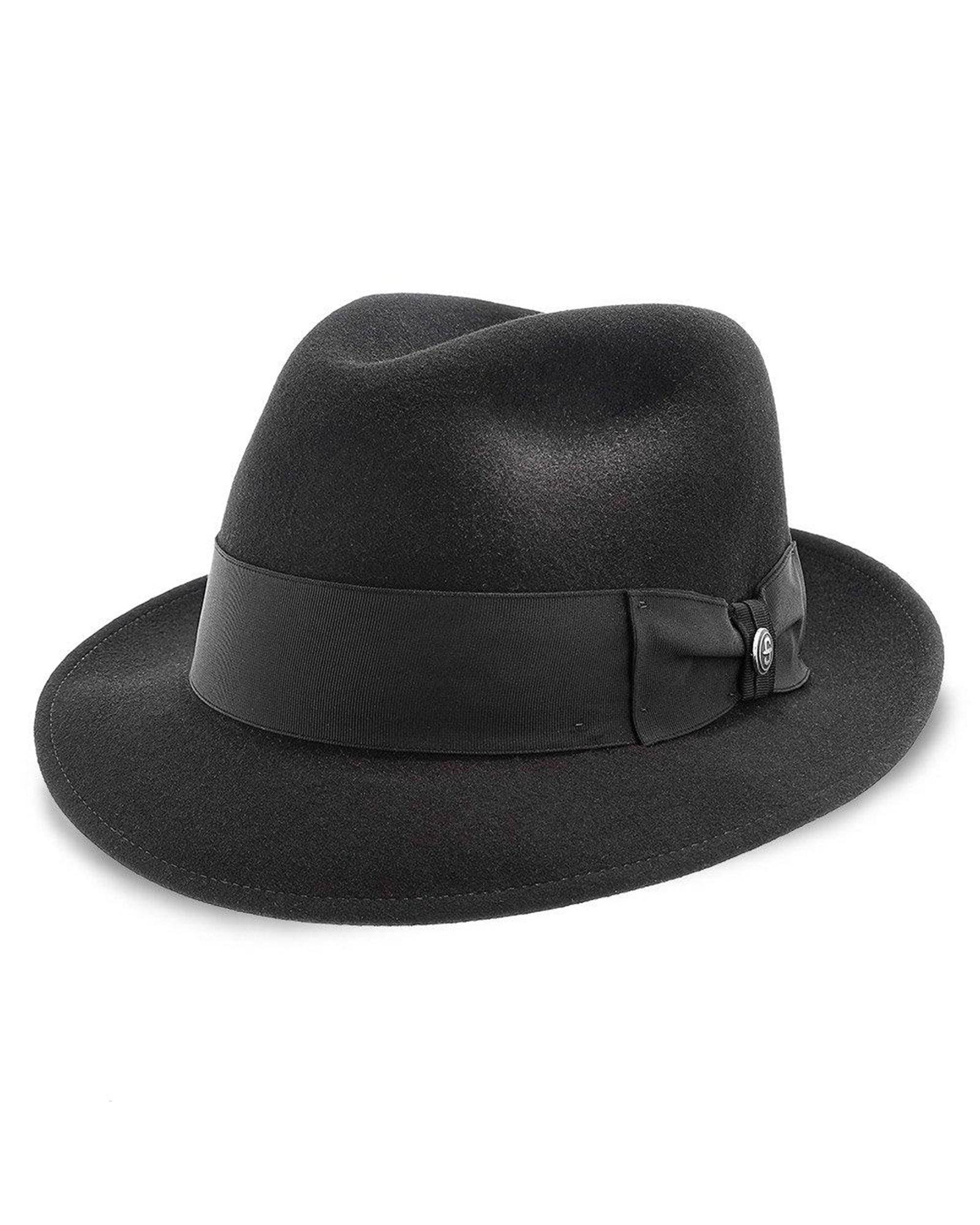 Stetson Frederick Wool Felt Fedora Hat in Black - Rainwater's Men's Clothing and Tuxedo Rental