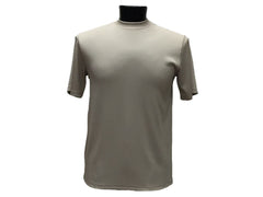 -Rainwater's -Rainwater's - T Shirt - Tulliano Ribbed Stretch Knit High Crew Short Sleeve Shirt -