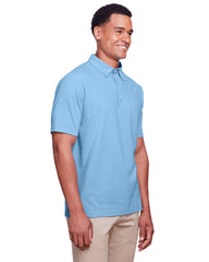 Rainwater's Stretch Button Down Collar Polo In Light Blue - Rainwater's Men's Clothing and Tuxedo Rental