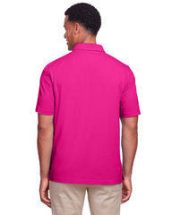 Rainwater's Stretch Button Down Collar Polo In Hot Pink - Rainwater's Men's Clothing and Tuxedo Rental