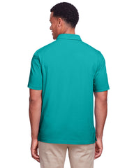 Rainwater's Stretch Button Down Collar Polo In Teal - Rainwater's Men's Clothing and Tuxedo Rental
