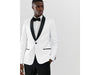 White With Black Shawl Dinner Jacket Tuxedo Rental - Rainwater's Men's Clothing and Tuxedo Rental